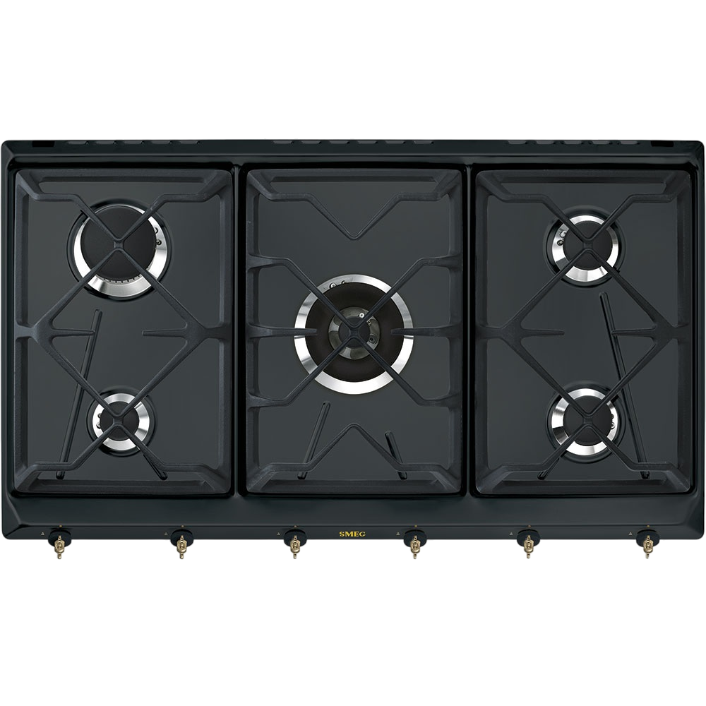 Встраиваемая газовая панель SMEG SRV896AOGH