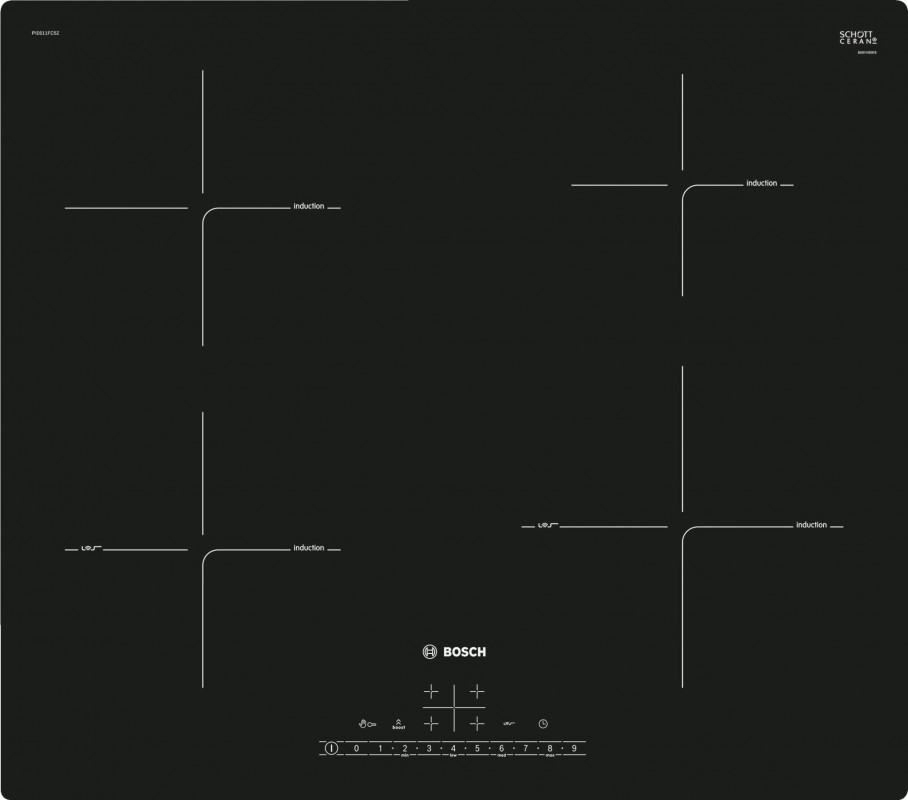 Встраиваемая индукционная панель BOSCH PIE611FC5Z