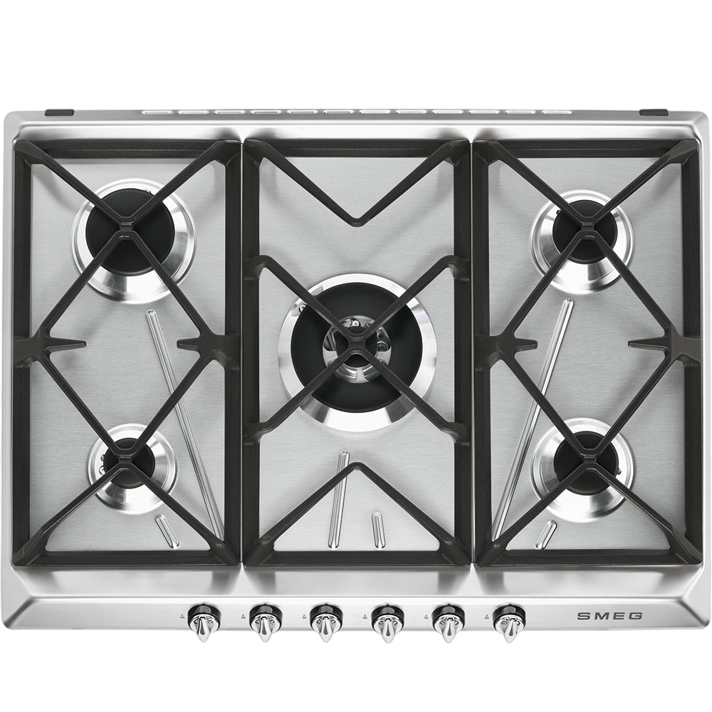 Встраиваемые газовые панели SMEG SR975XGH