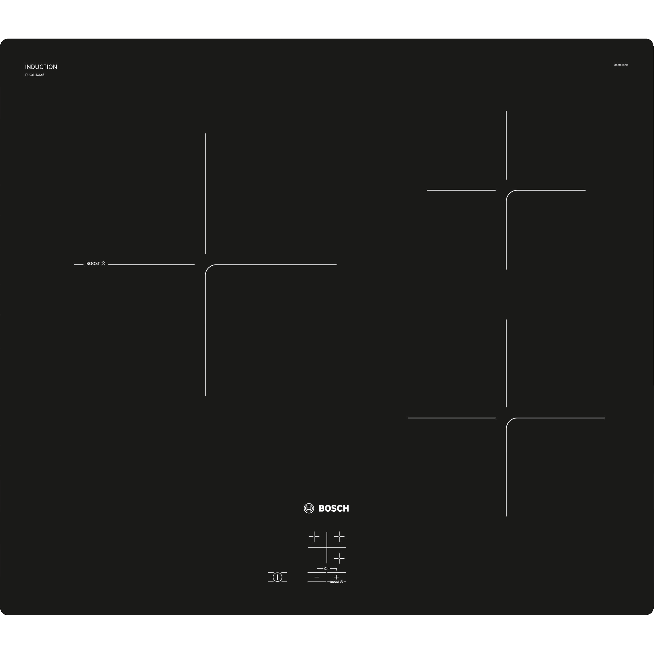 Встраиваемая индукционная панель BOSCH PUC61KAA5E