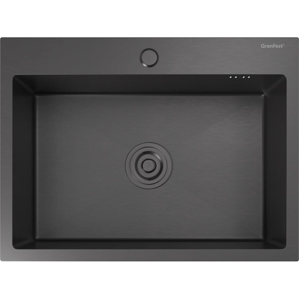 Кухонная мойка GRANFEST METAL 6045 PVD graphite