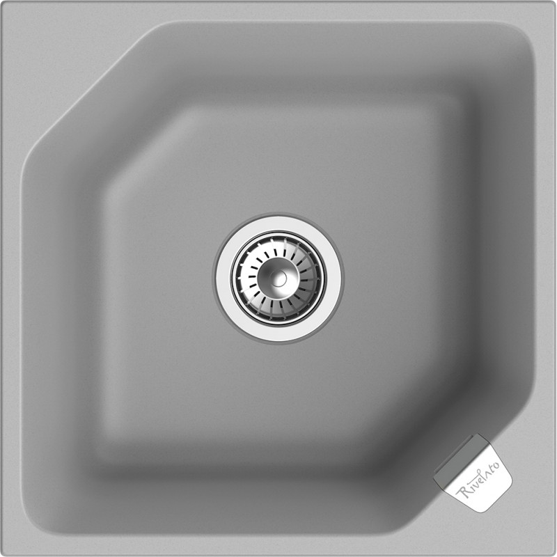Кухонная мойка RIVELATO LS-50 grigio metallizzat