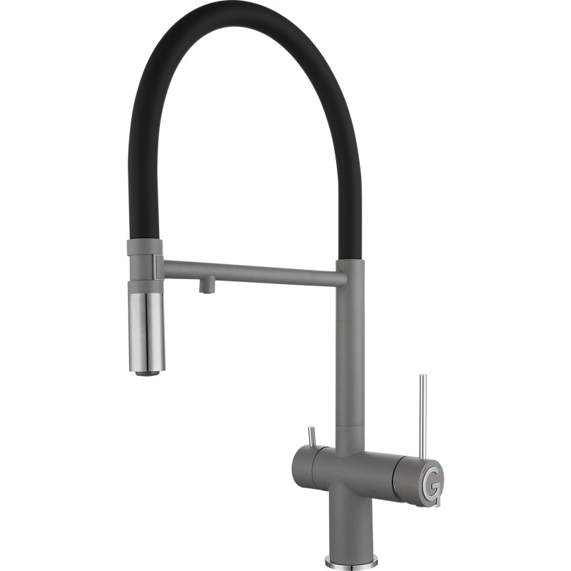 Смеситель RIVELATO 1523517 grigio cromo